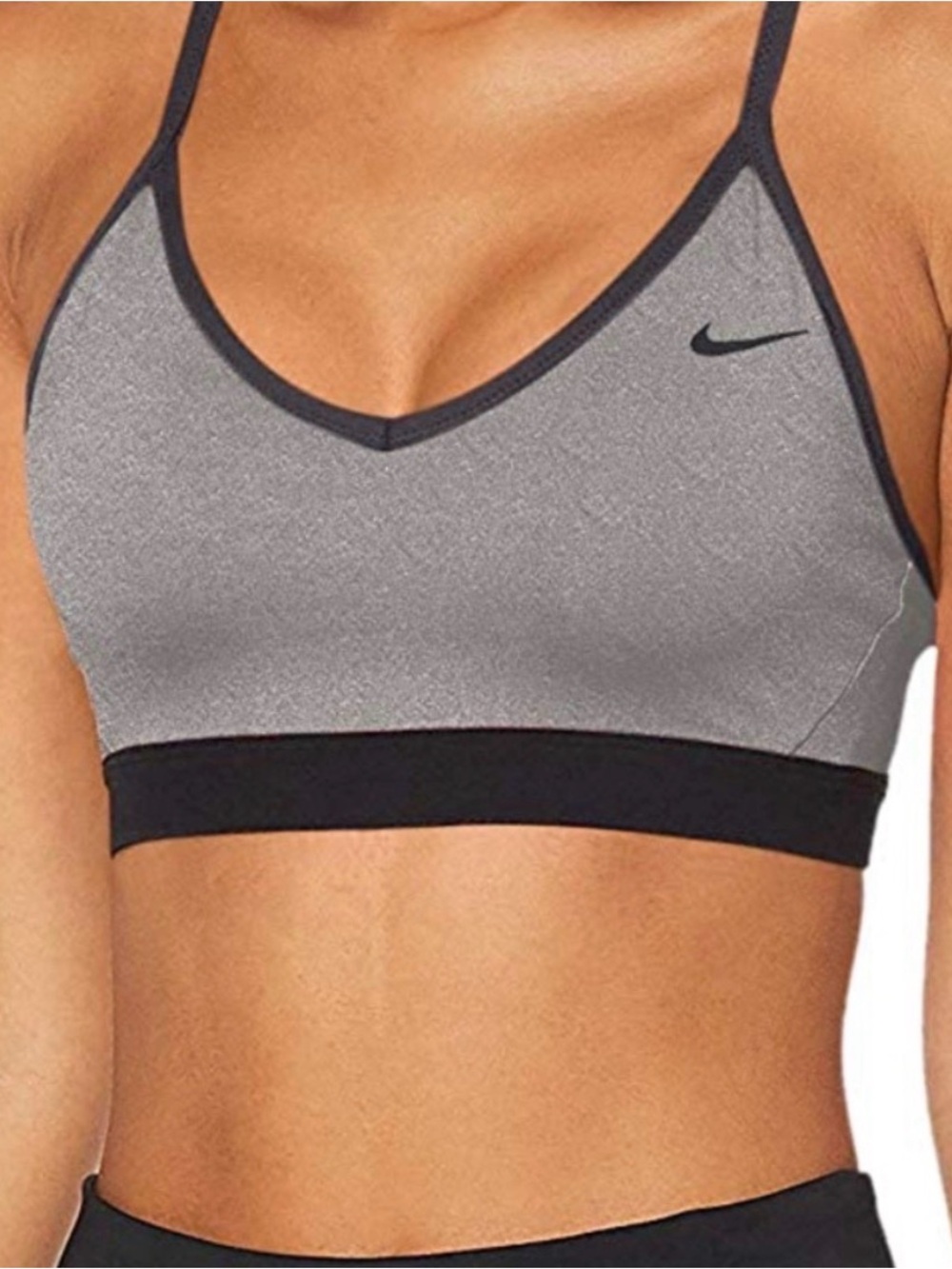 Nike Indy Gray Sports Bra Size Medium
